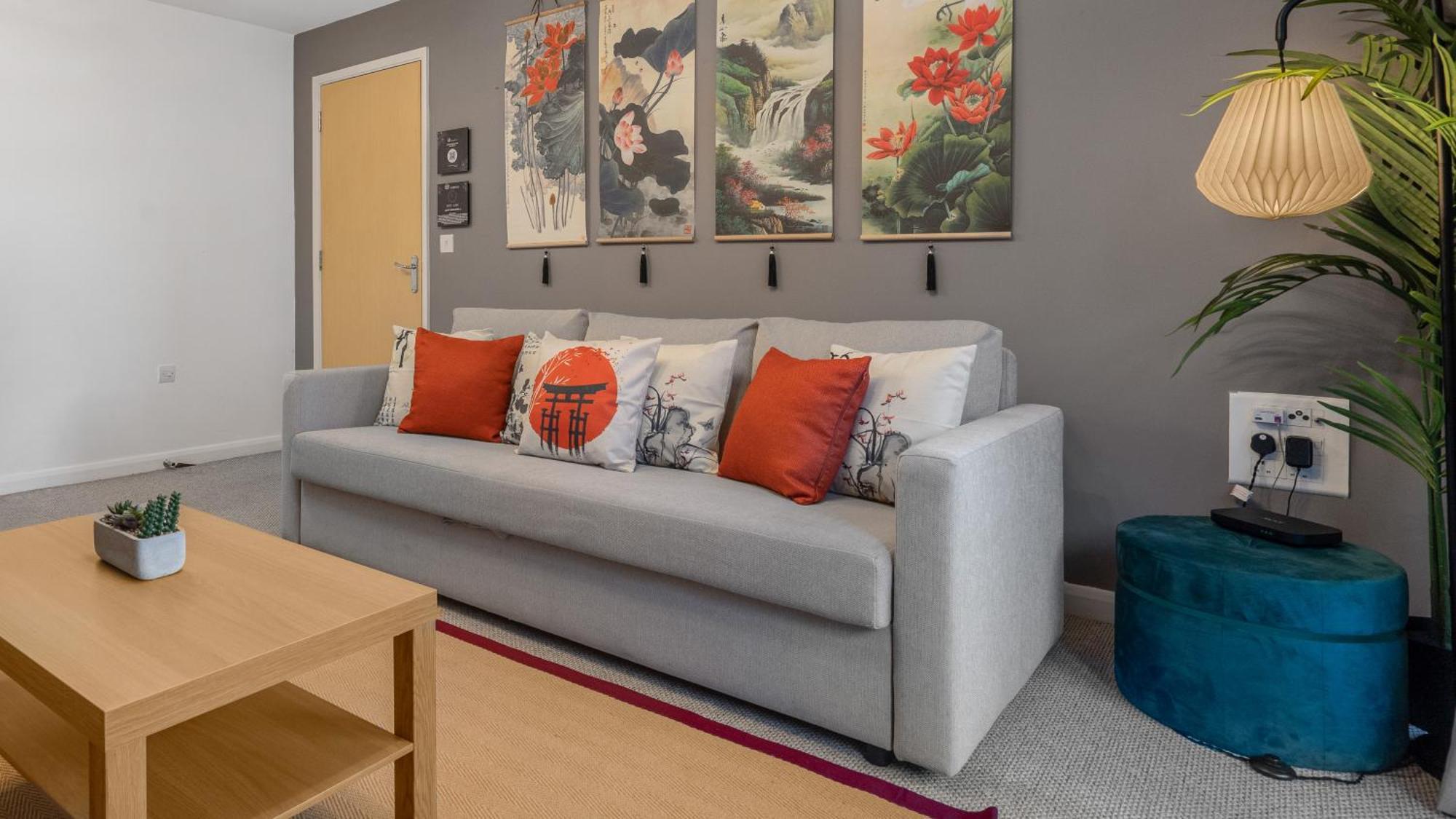 Japanese Suite 2Bed 2Bath, Free Park, Netfix, 75 Inch Tv, Games - City Centre- Maihom Birmingham Esterno foto