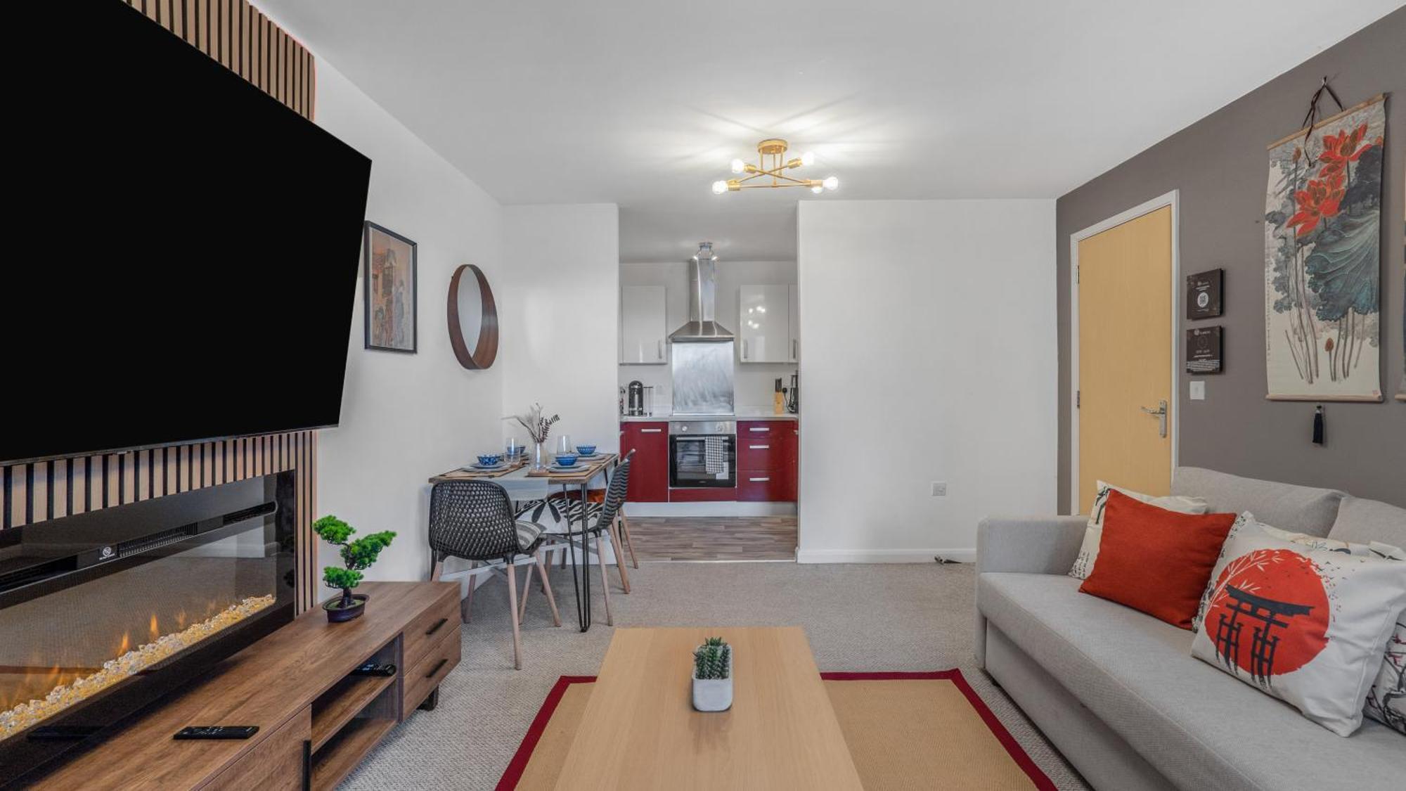 Japanese Suite 2Bed 2Bath, Free Park, Netfix, 75 Inch Tv, Games - City Centre- Maihom Birmingham Esterno foto